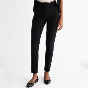 Express Skinny High Rise Super Soft Twill Pants Black Dress Pants Size 4 Long